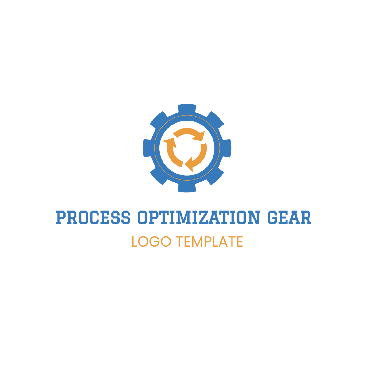 Free Process Optimization Gear Logo Template