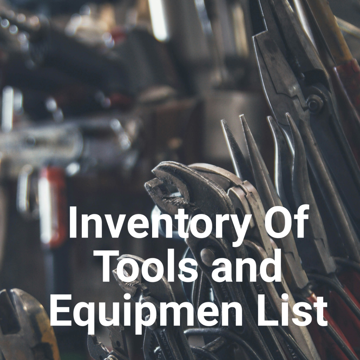 Tool Inventory List Template