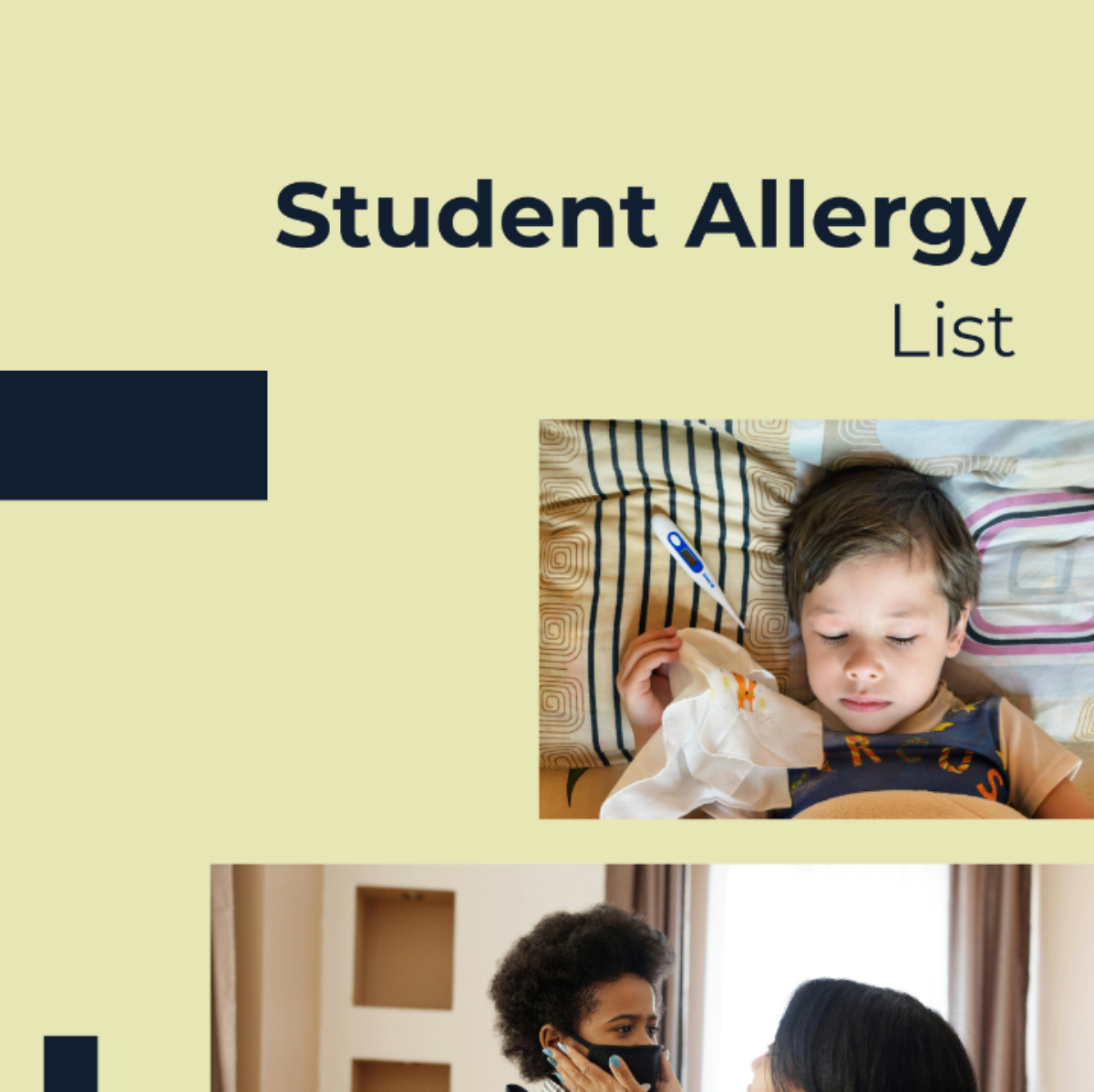 Student Allergy List Template - Edit Online & Download