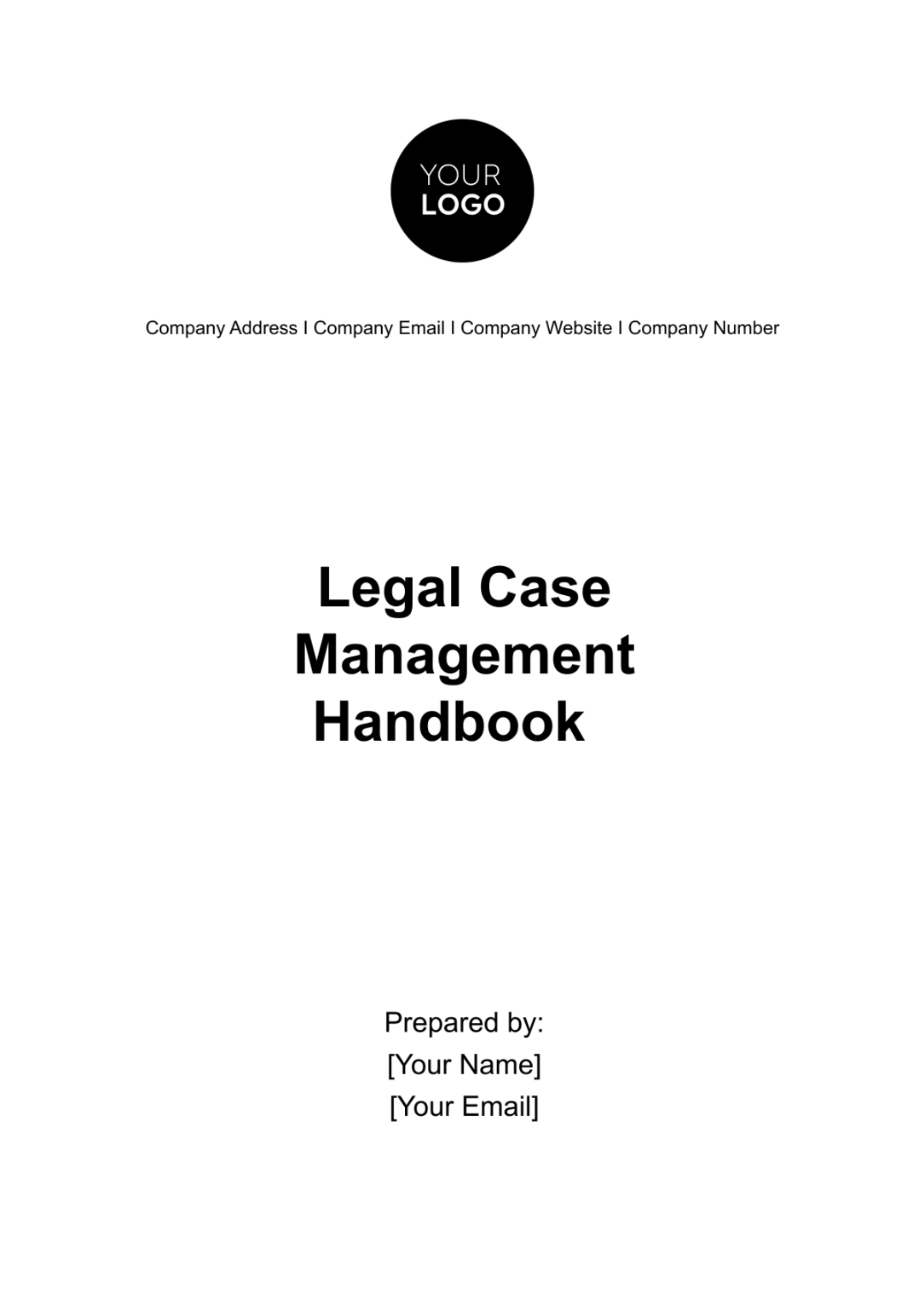 Legal Case Management Handbook Template - Edit Online & Download