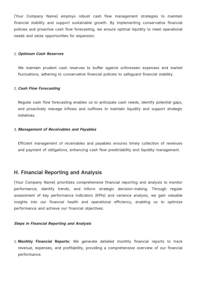 Free Administration Financial Management Plan Template to Edit Online