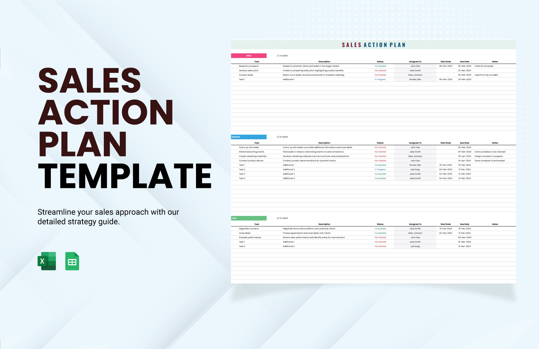 Sales Action Plan Template