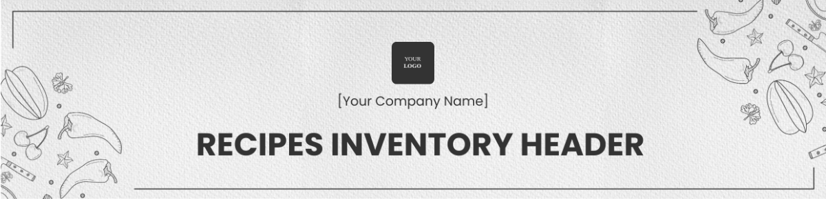 Recipes Inventory Header Template - Edit Online & Download