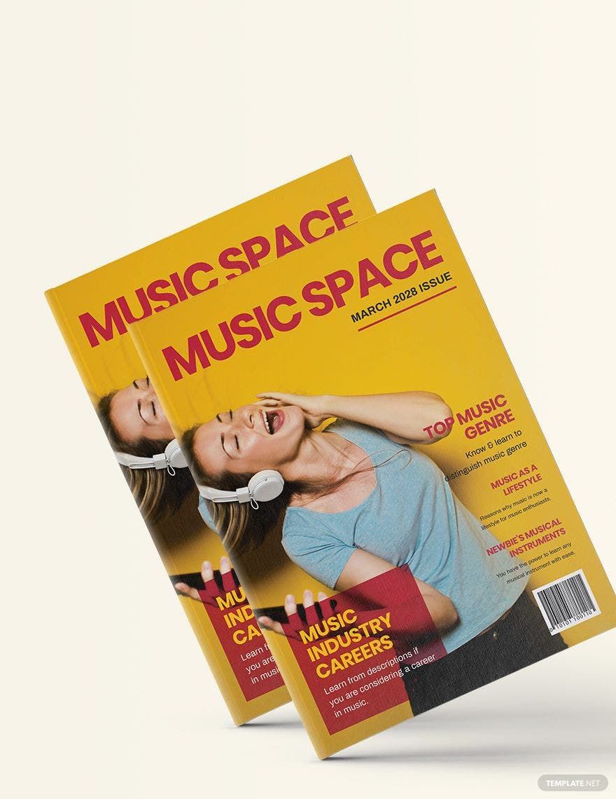 Editable Music Magazine Template