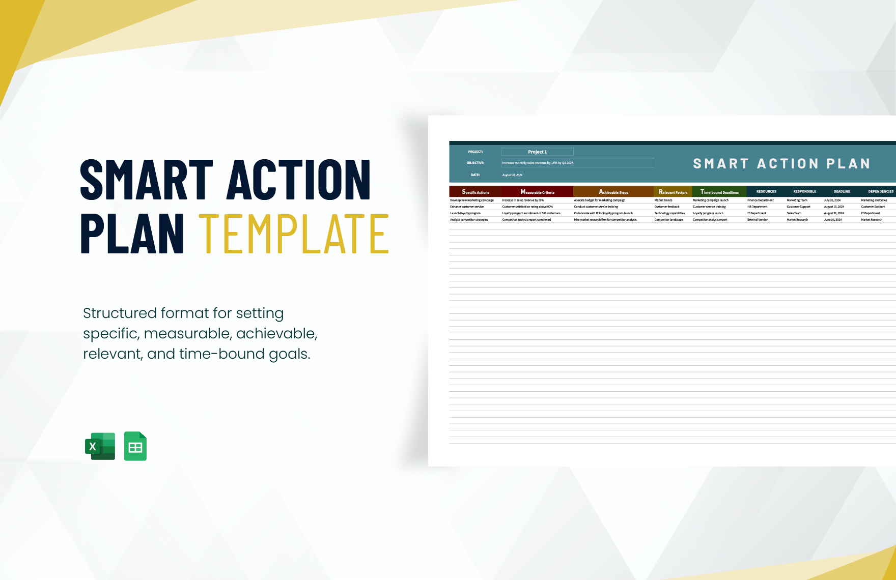 Smart Action Plan Template