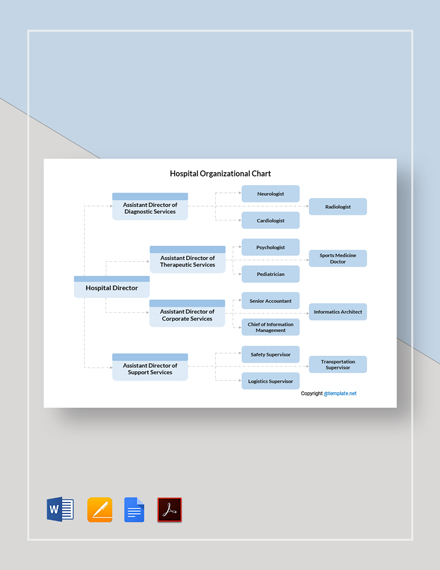 Free Simple Hospital Flowchart Template - Word | Publisher | Apple ...