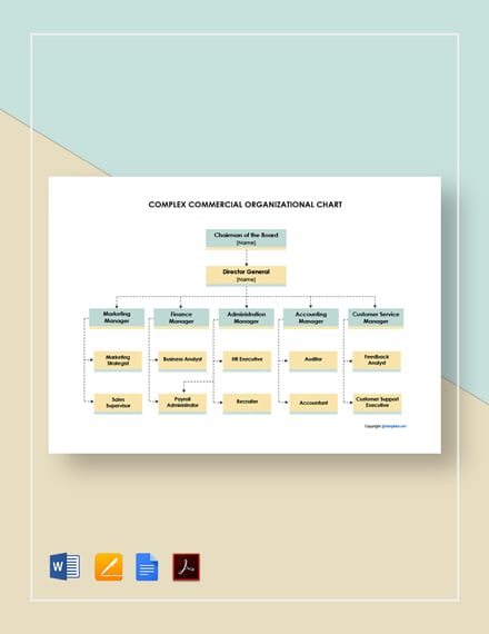 Complex Commercial Organizational Chart 