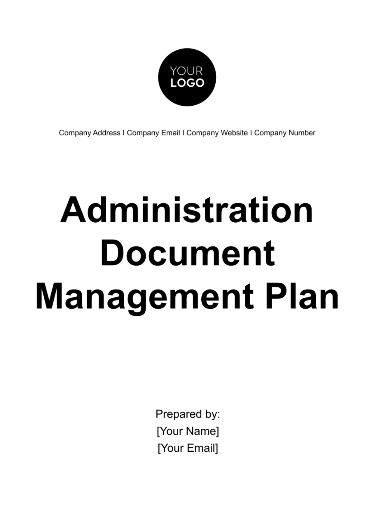 Administration Document Management Plan Template - Edit Online & Download