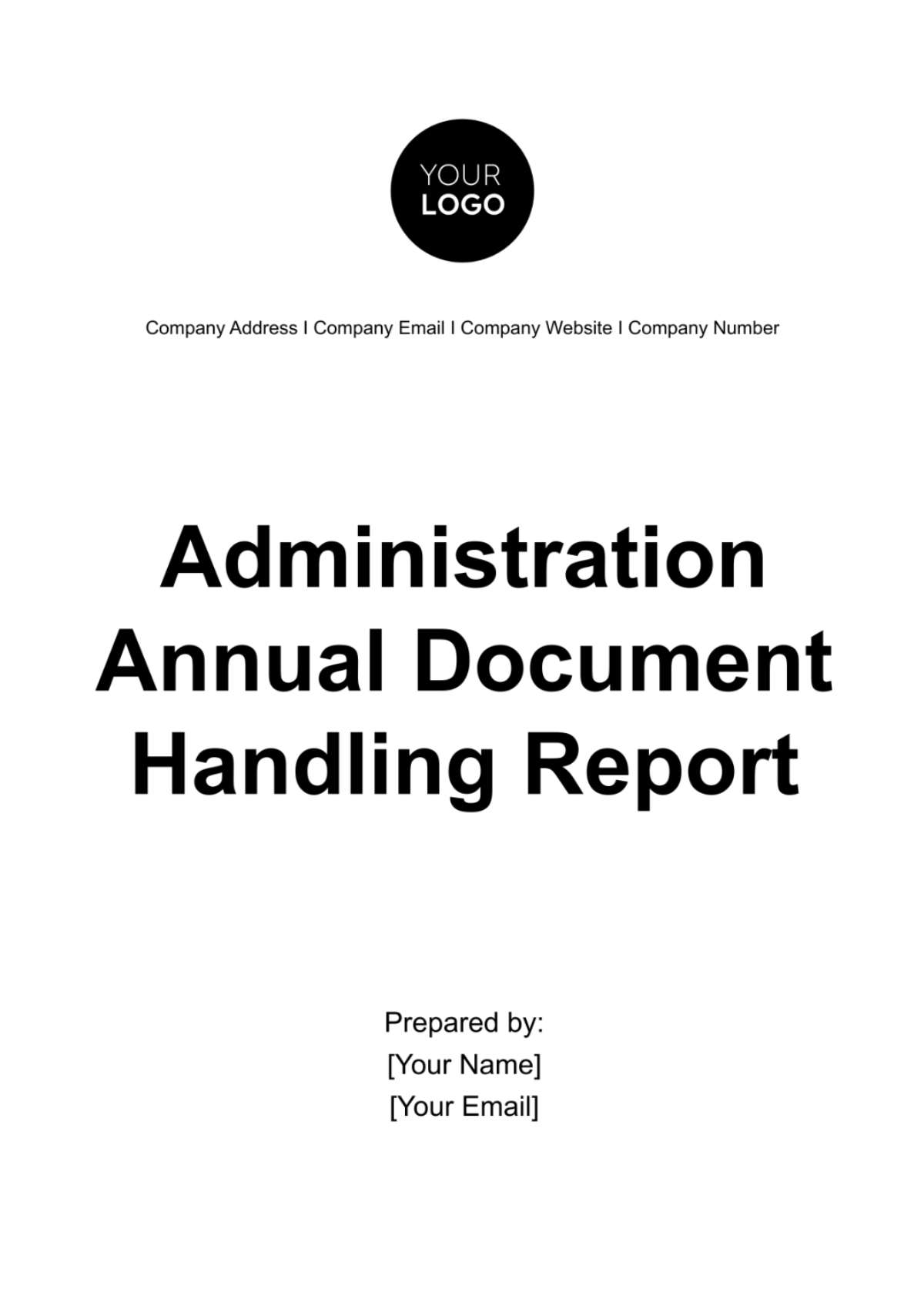 Administration Annual Document Handling Report Template - Edit Online & Download