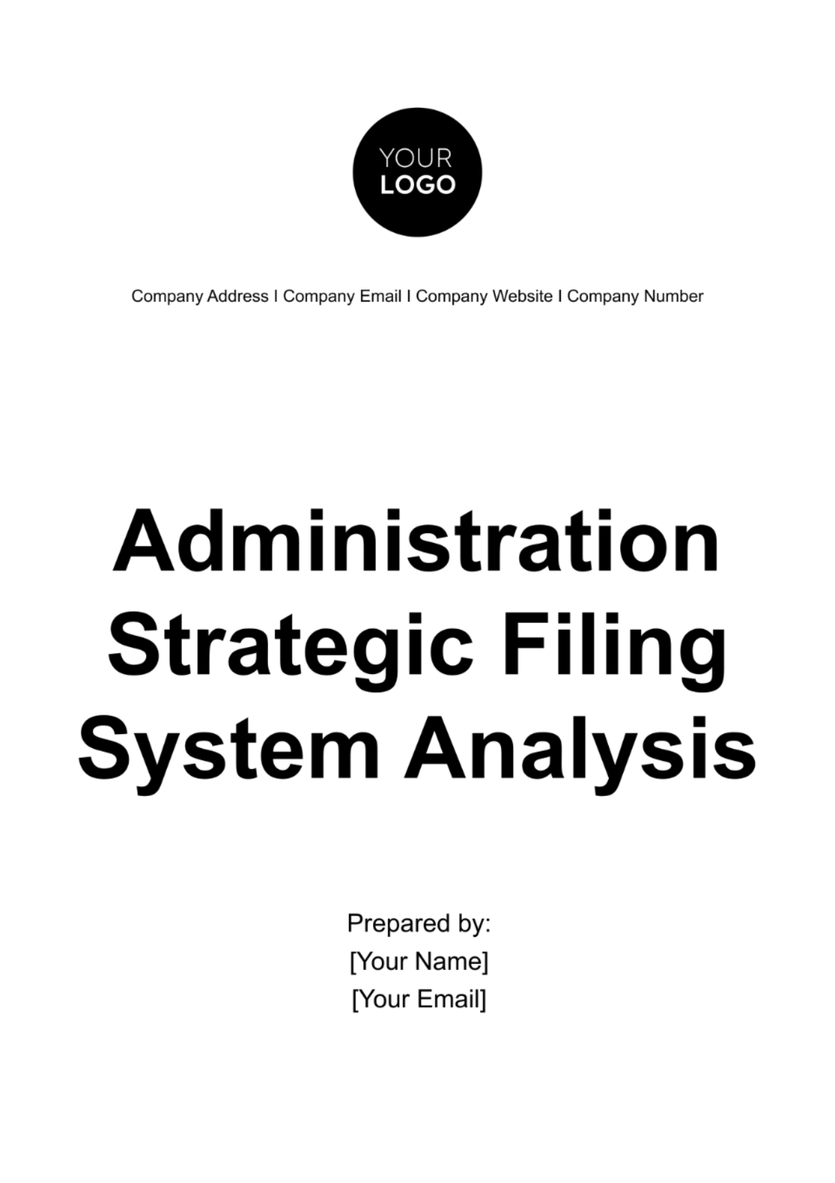 Administration Strategic Filing System Analysis Template