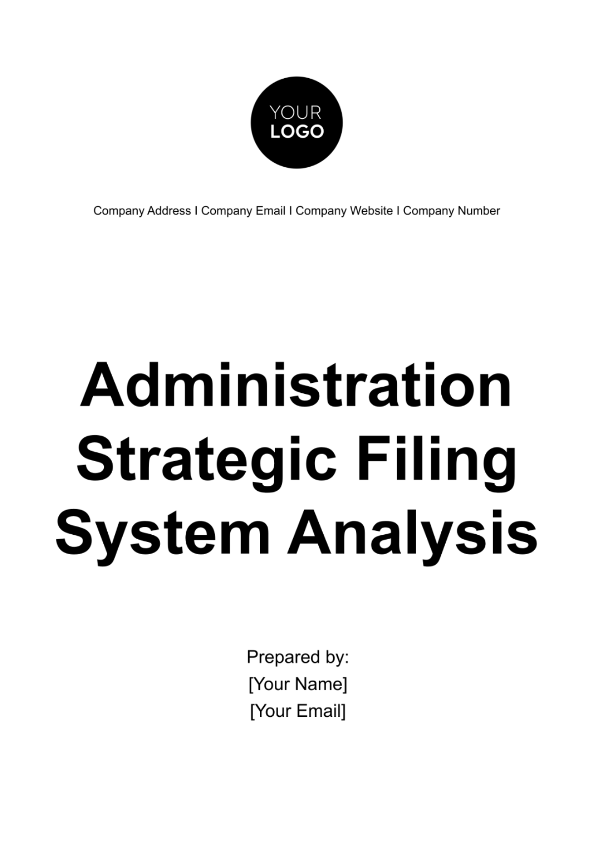 Administration Strategic Filing System Analysis Template - Edit Online & Download