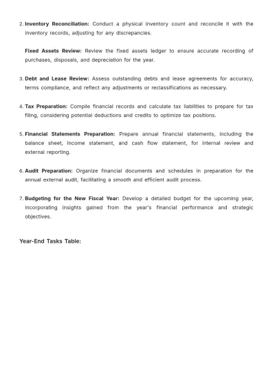Free Administration Bookkeeping Standard Operating Procedure (SOP) Template to Edit Online