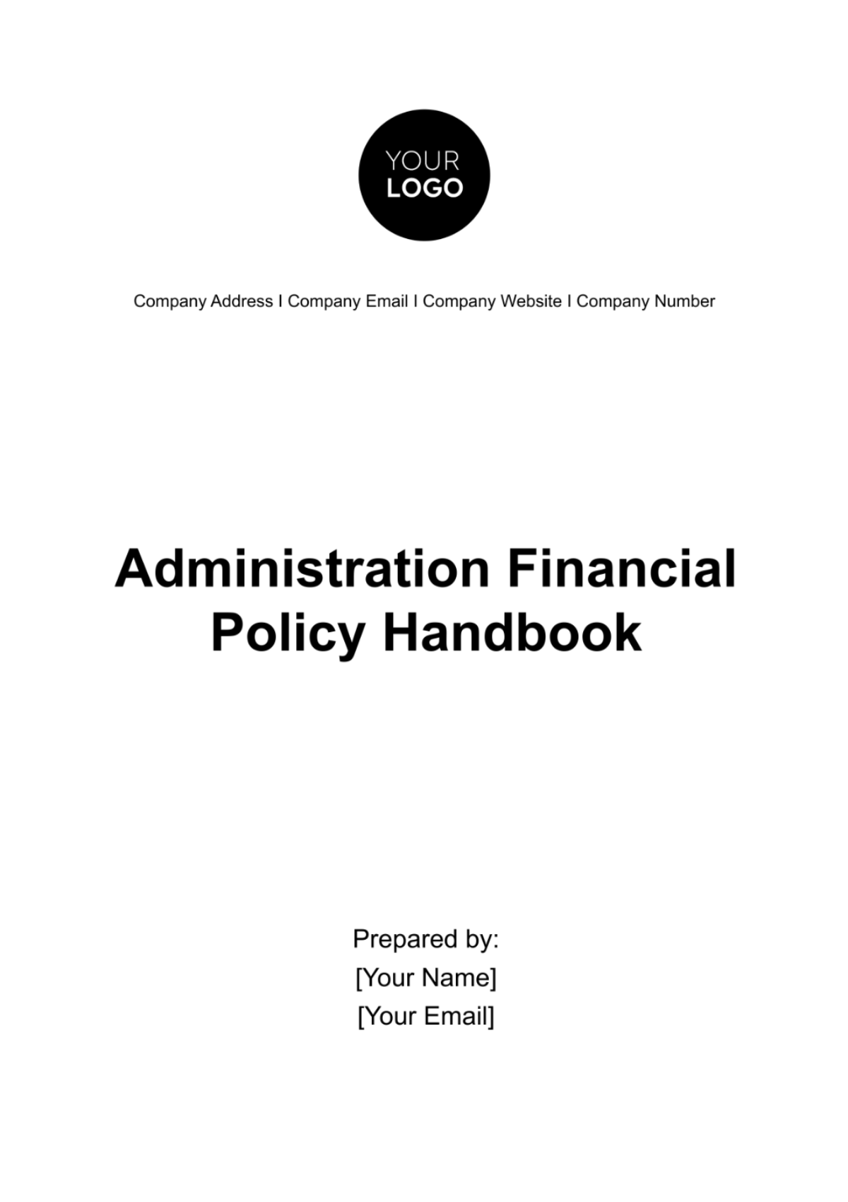 Administration Financial Policy Handbook Template - Edit Online & Download