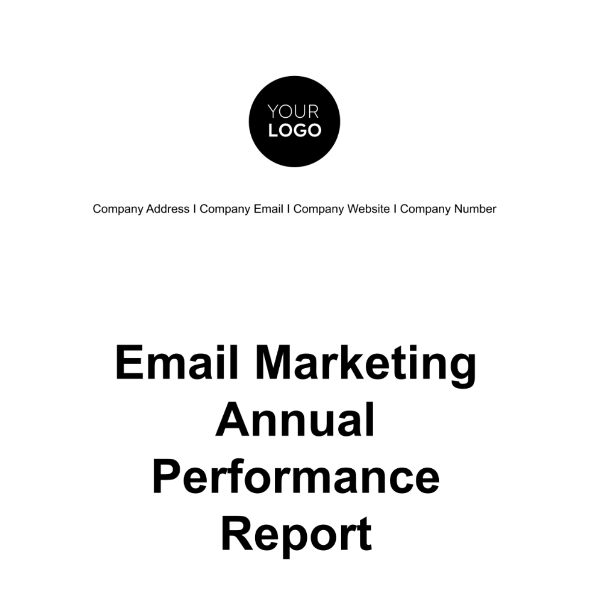 Free Email Marketing Annual Performance Report Template