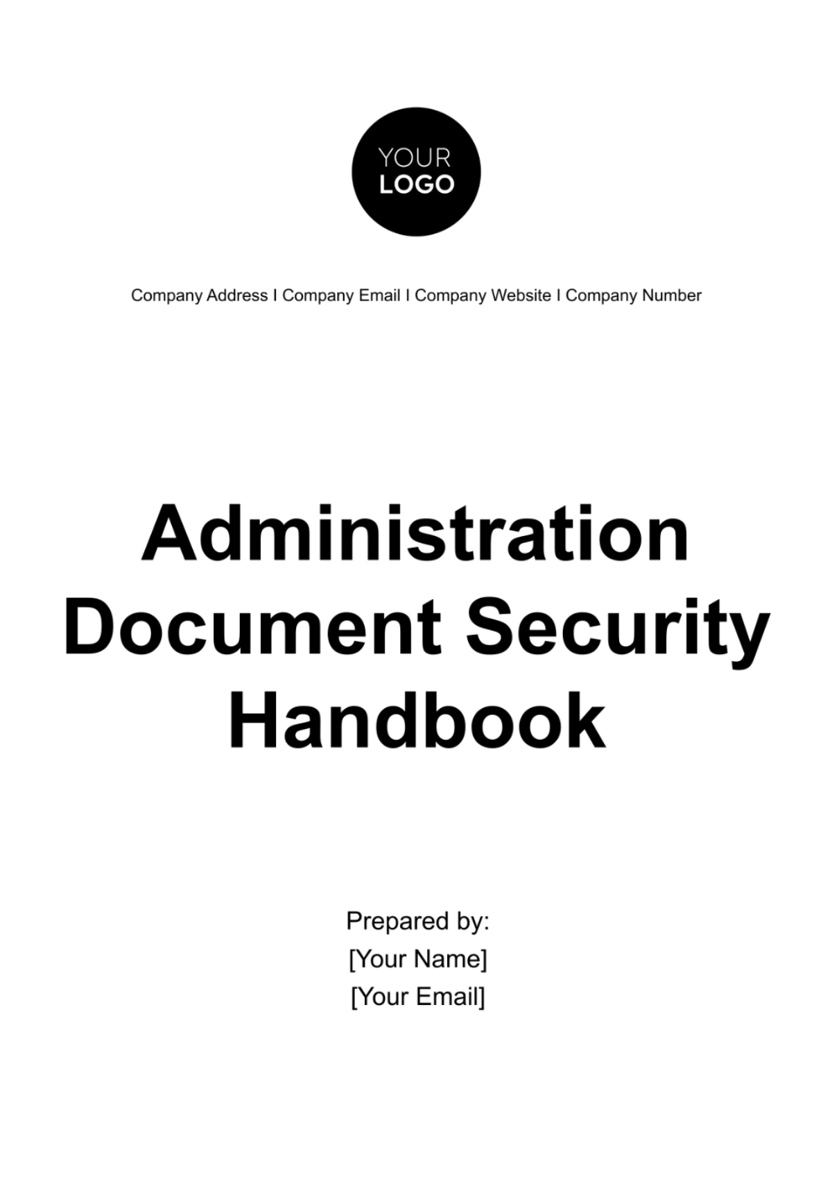 Administration Document Security Handbook Template - Edit Online & Download