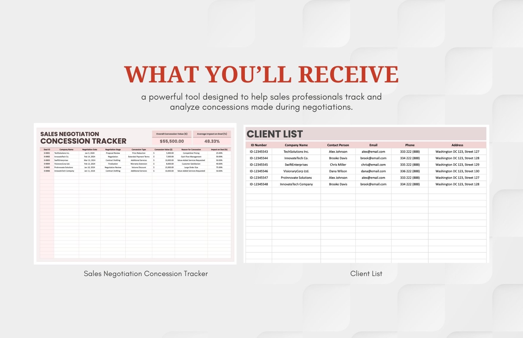 Sales Negotiation Concession Tracker Template