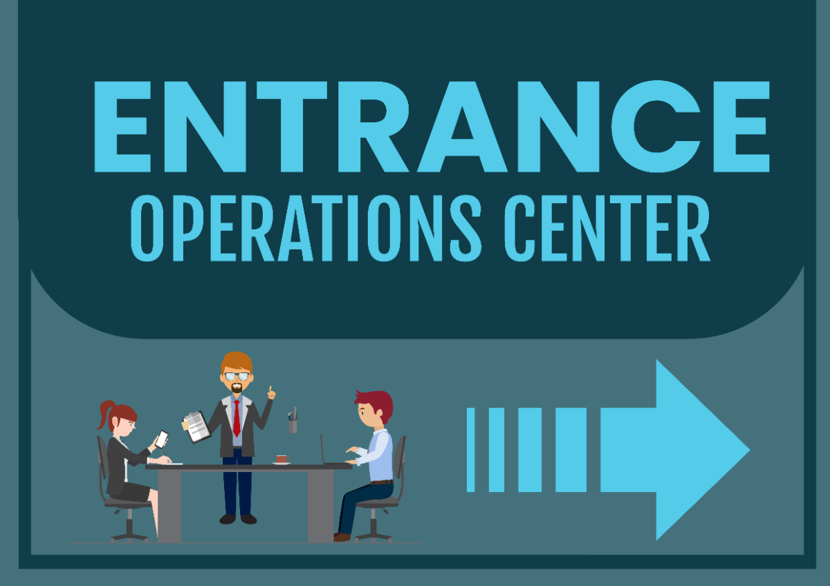 Operations Center Entrance Signage Template