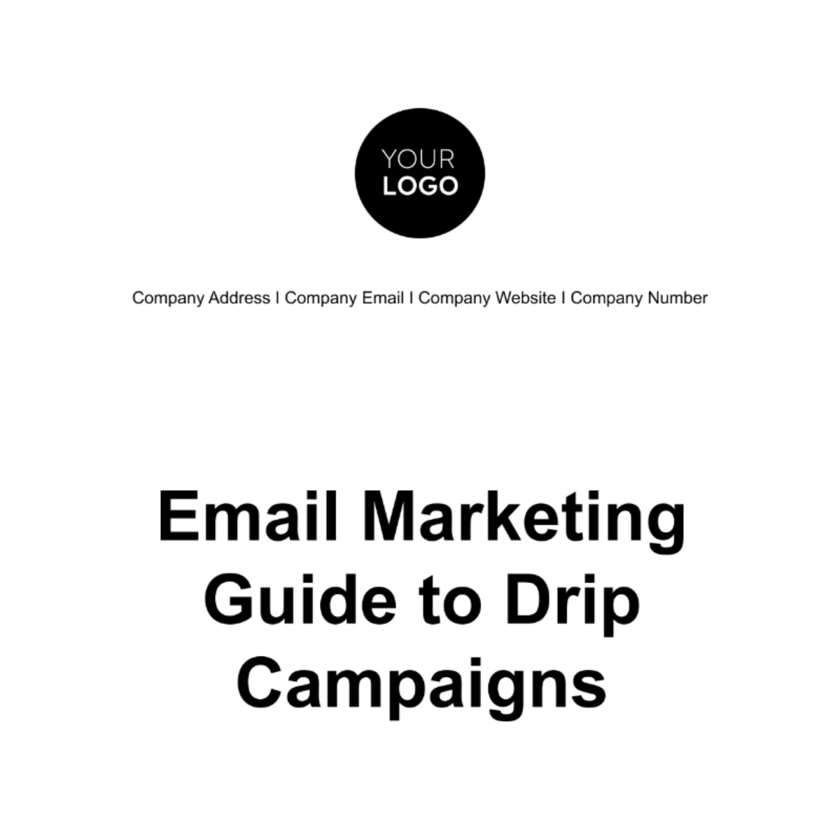 Email Marketing Guide to Drip Campaigns Template