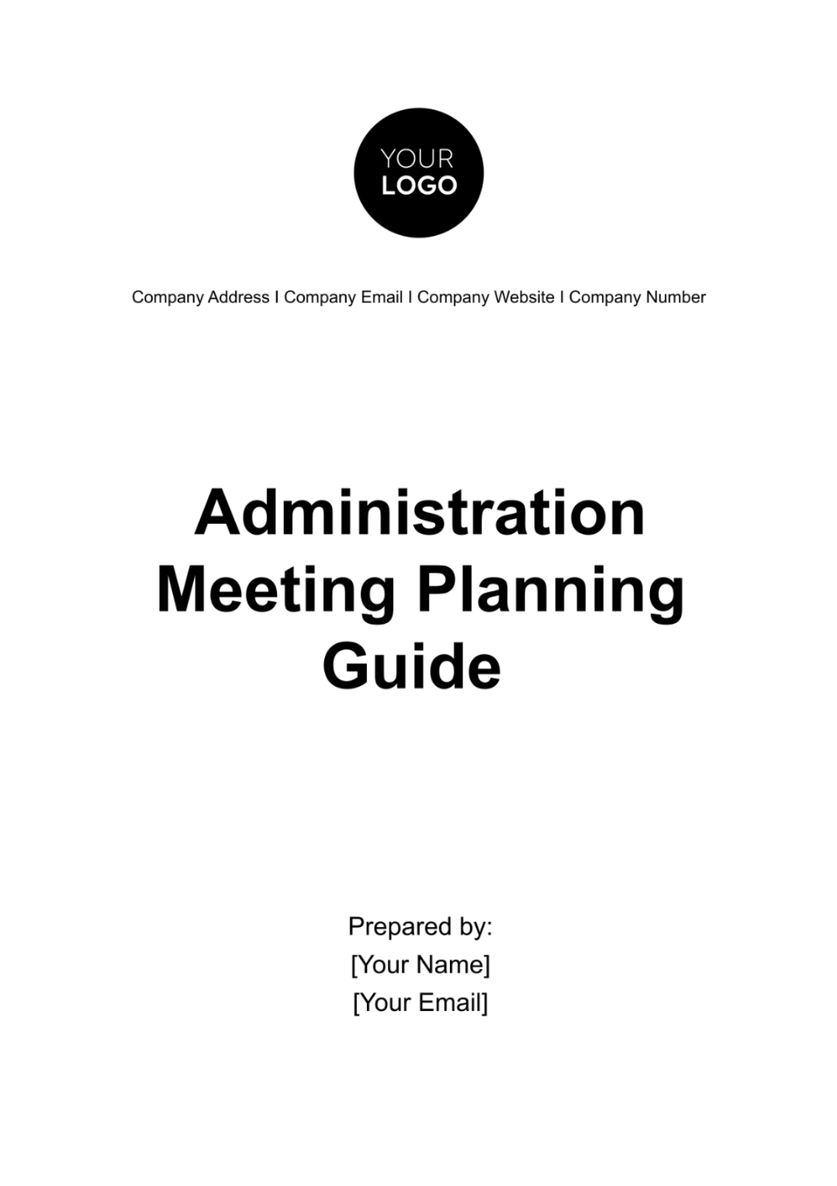 Administration Meeting Planning Guide Template