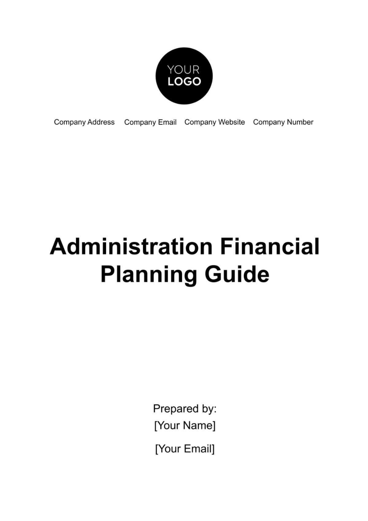 Administration Financial Planning Guide Template - Edit Online & Download