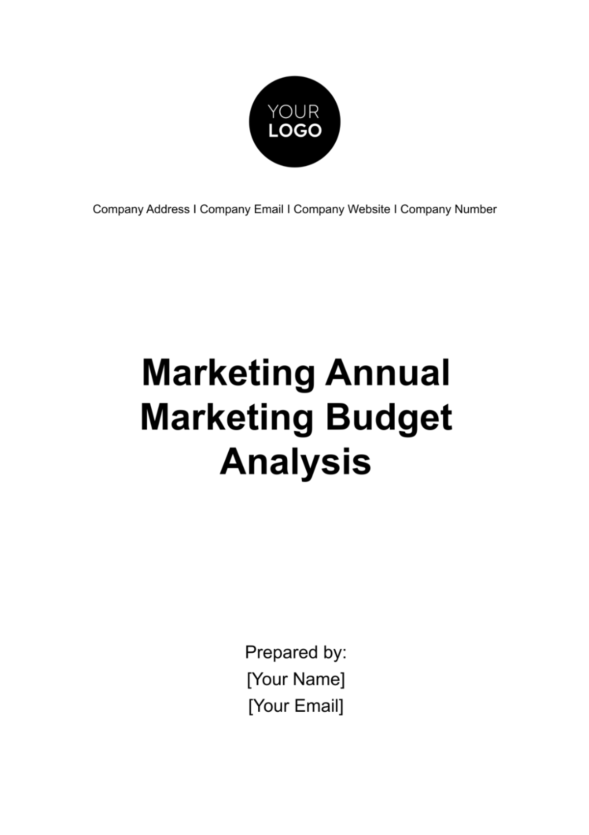 Marketing Annual Marketing Budget Analysis Template - Edit Online & Download