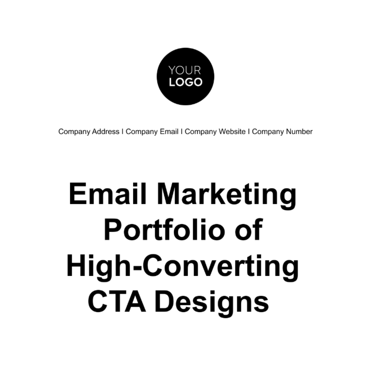 Free Email Marketing Portfolio of High-Converting CTA Designs Template