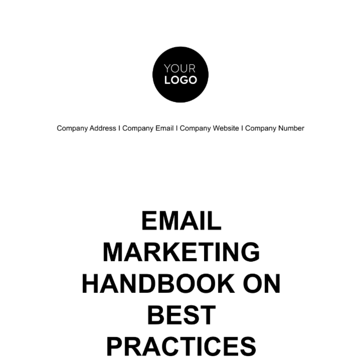 Free Email Marketing Handbook on Best Practices Template