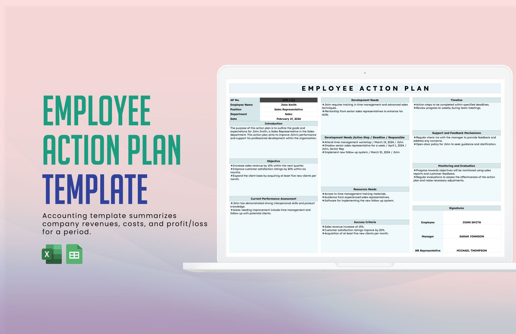 Employee Action Plan Template