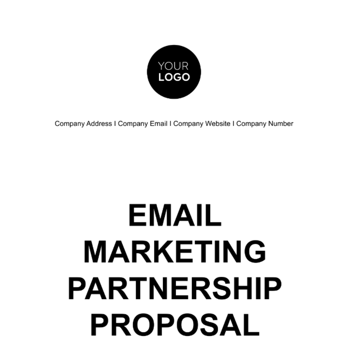 Email Marketing Partnership Proposal Template