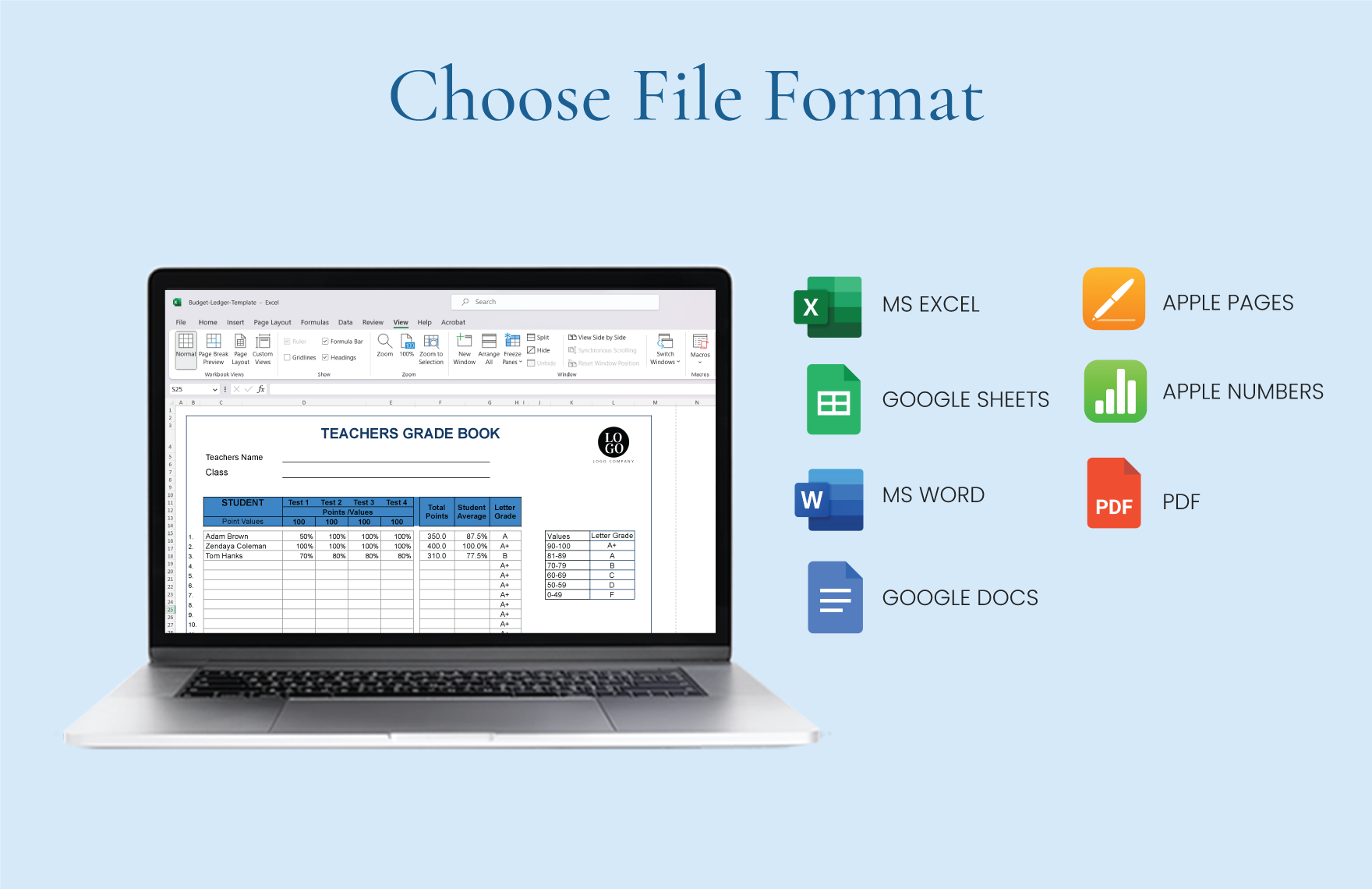 Teacher Grade Sheet Template - Download in Word, Google Docs, Excel ...