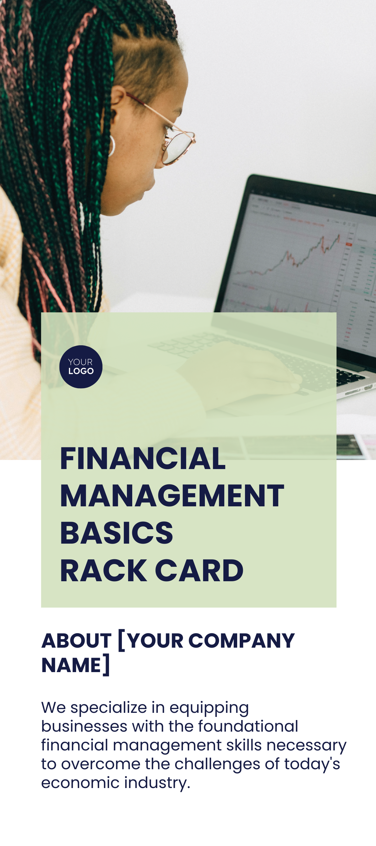 Financial Management Basics Rack Card Template