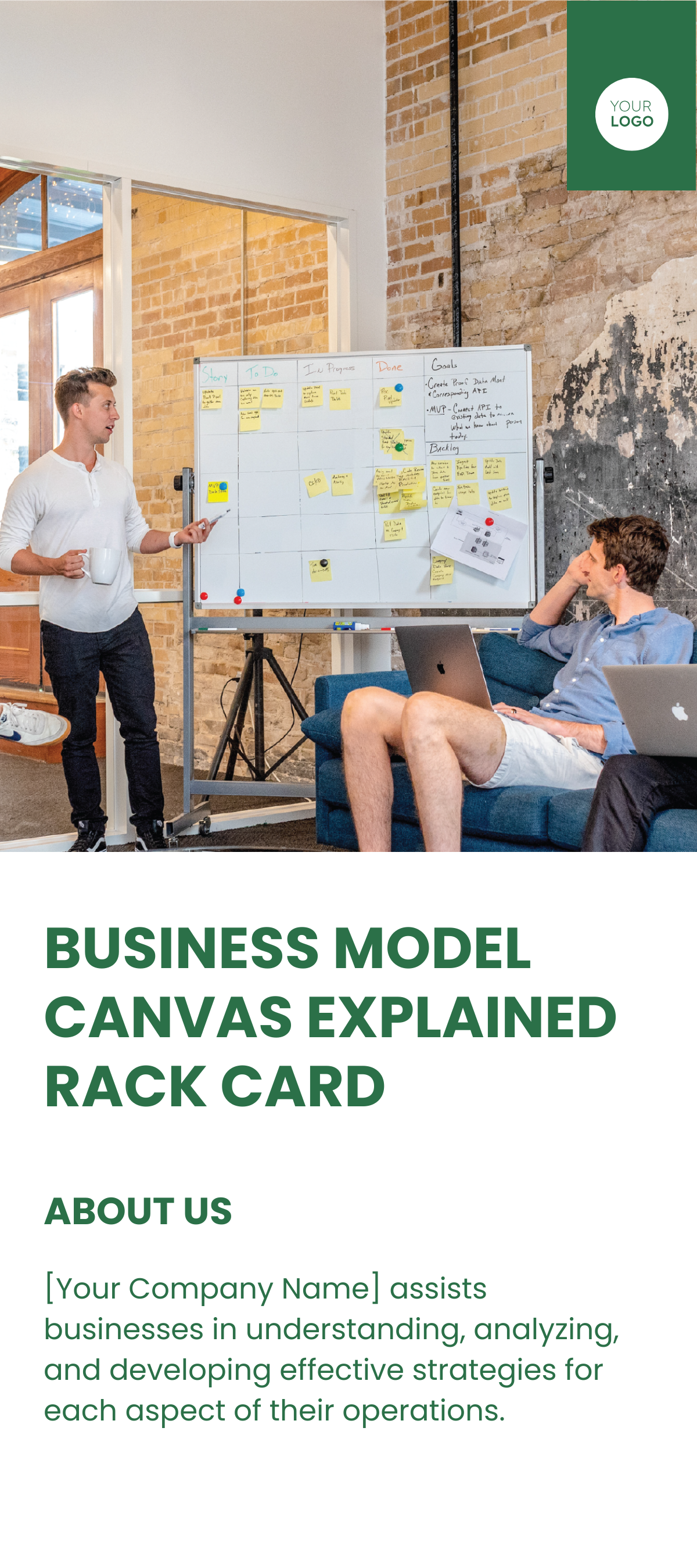Free Business Model Canvas Explained Rack Card Template