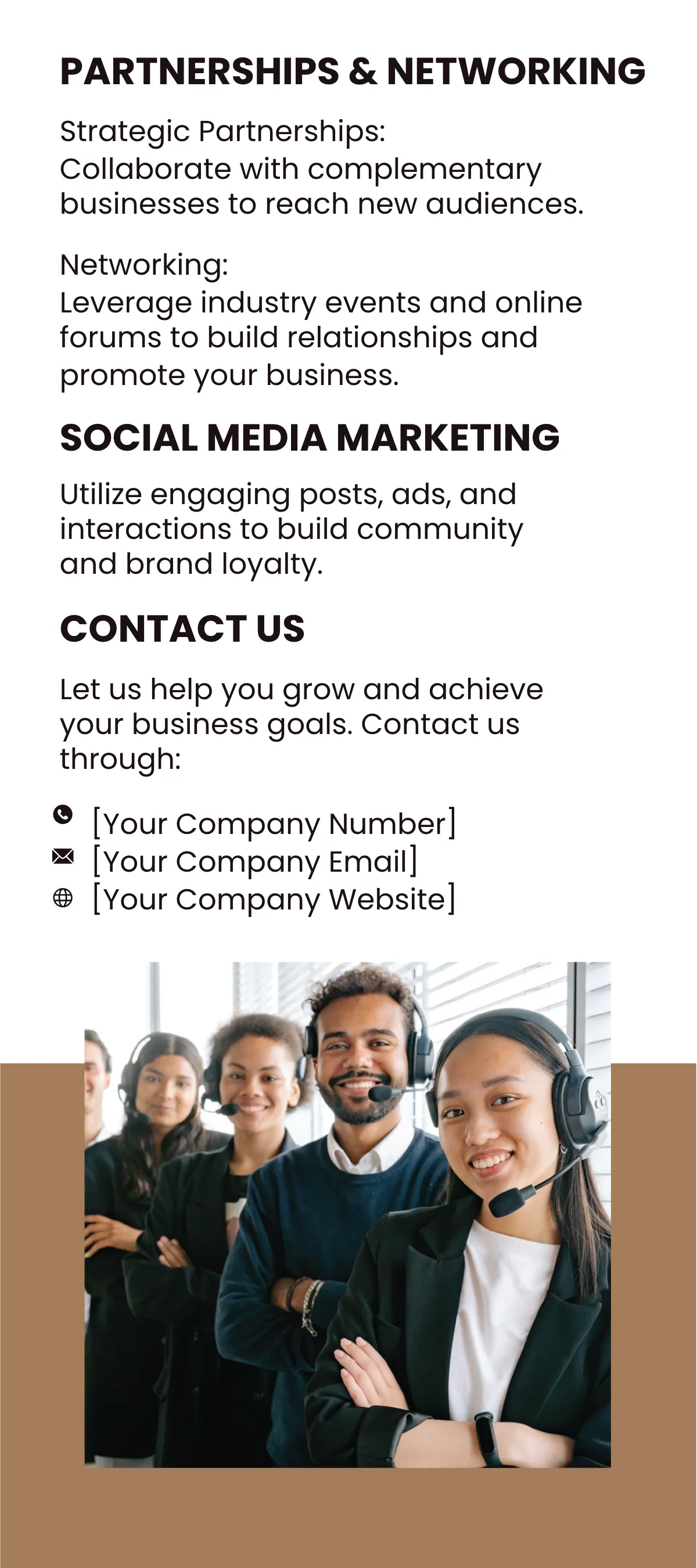 Free Customer Acquisition Strategies Rack Card Template to Edit Online