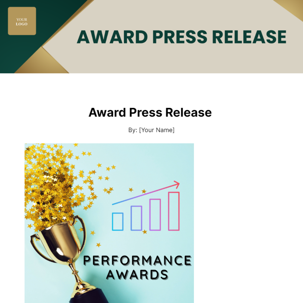Award Press Release Template