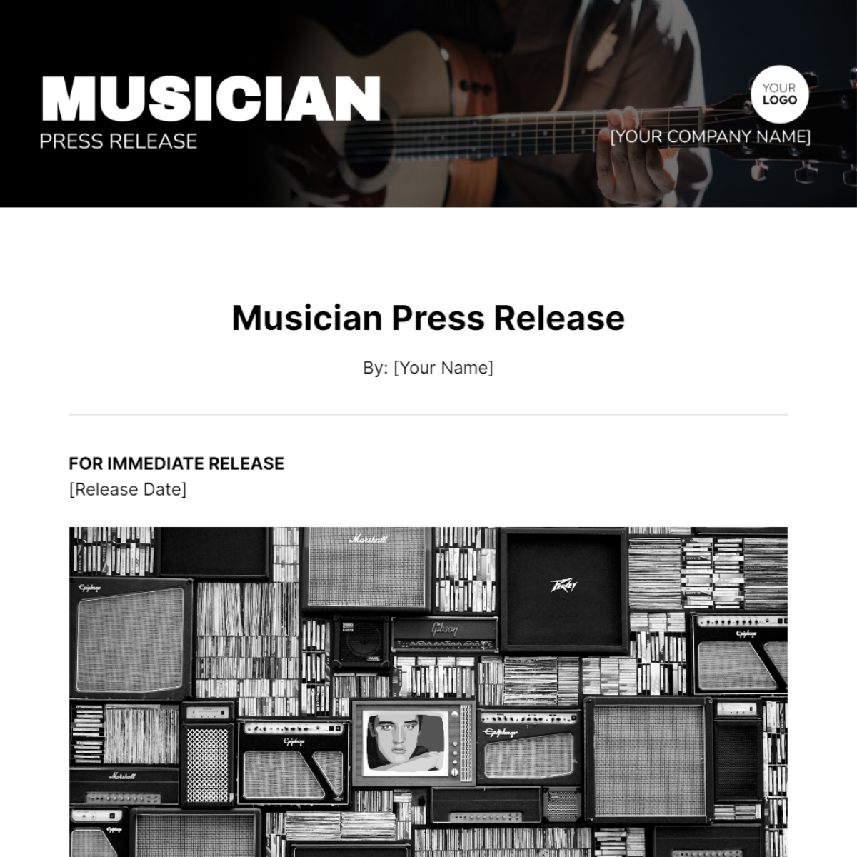 Musician Press Release Template