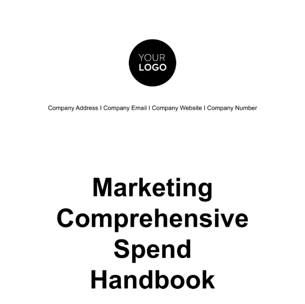 Marketing Comprehensive Spend Handbook Template