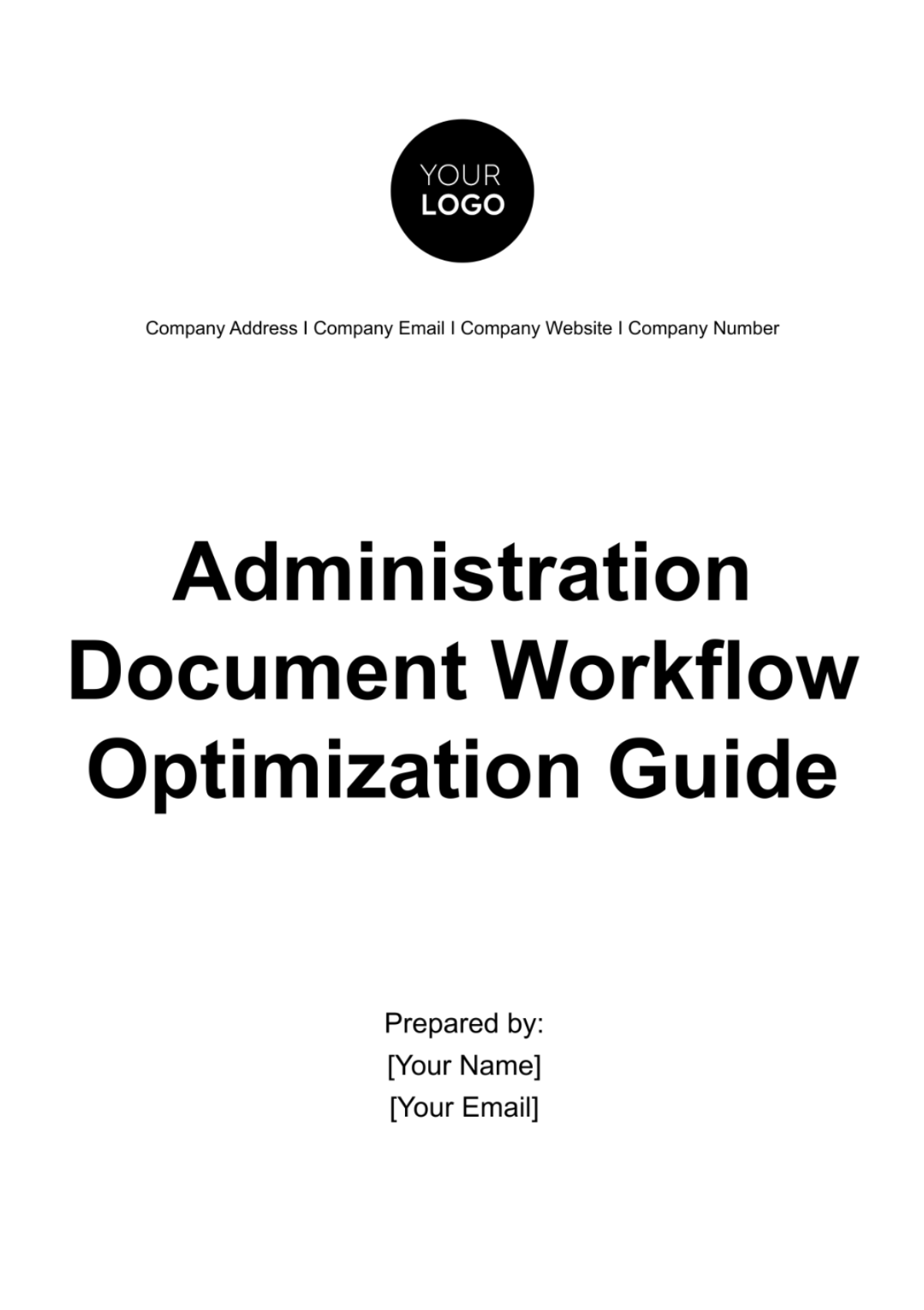 Administration Document Workflow Optimization Guide Template - Edit Online & Download