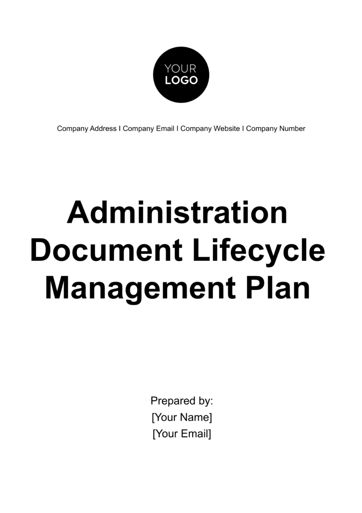 Administration Document Lifecycle Management Plan Template - Edit Online & Download