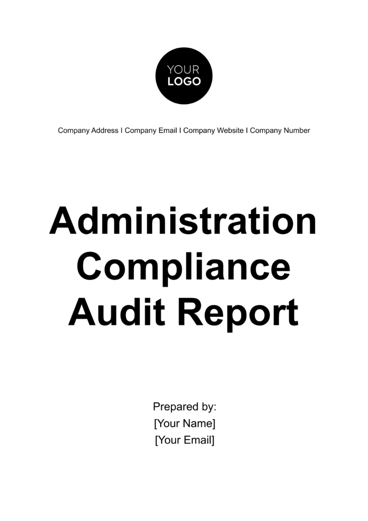 Free Administration Compliance Audit Report Template