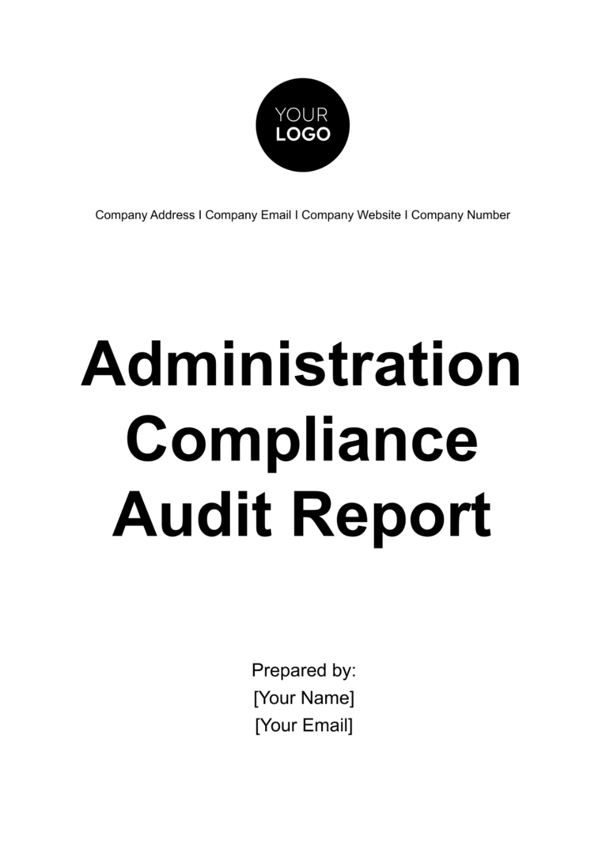 Administration Compliance Audit Report Template - Edit Online & Download