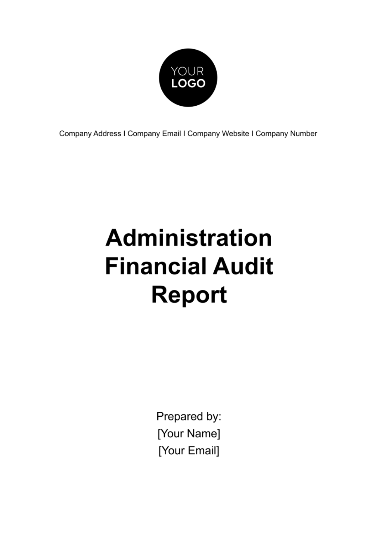 Administration Financial Audit Report Template - Edit Online & Download