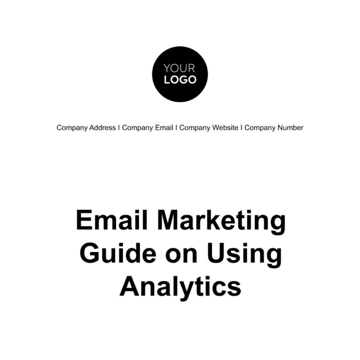Email Marketing Guide on Using Analytics Template