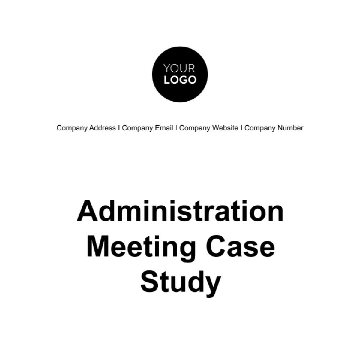 Administration Meeting Case Study Template - Edit Online & Download ...