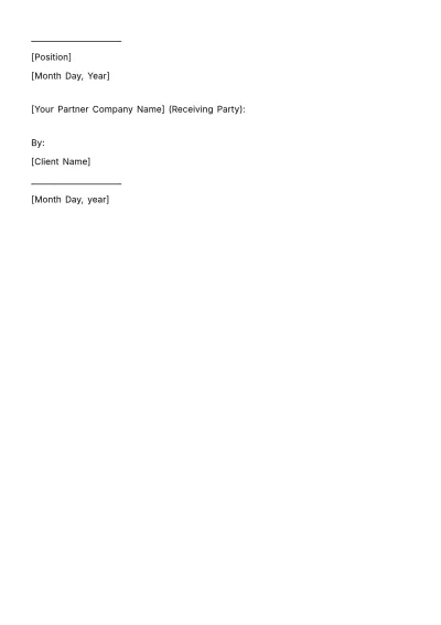 Free Marketing Affiliate Brand NDA Template to Edit Online
