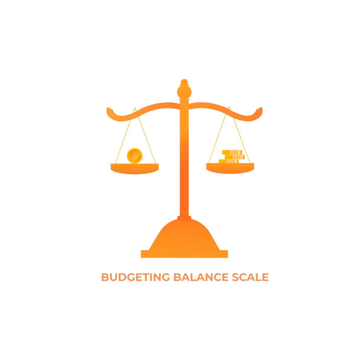 Budgeting Balance Scale Logo Template