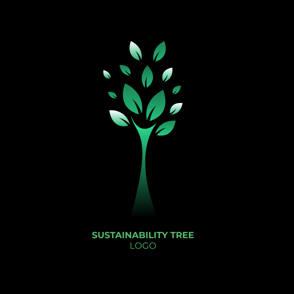 Sustainability Tree Logo Template