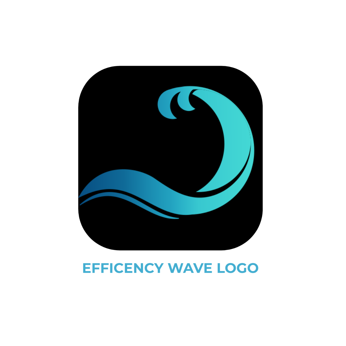 Efficiency Wave Logo Template