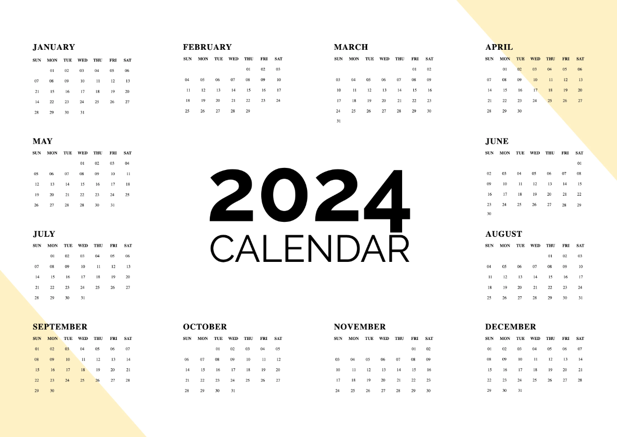 Free Modern Desk Calendar Template to Edit Online