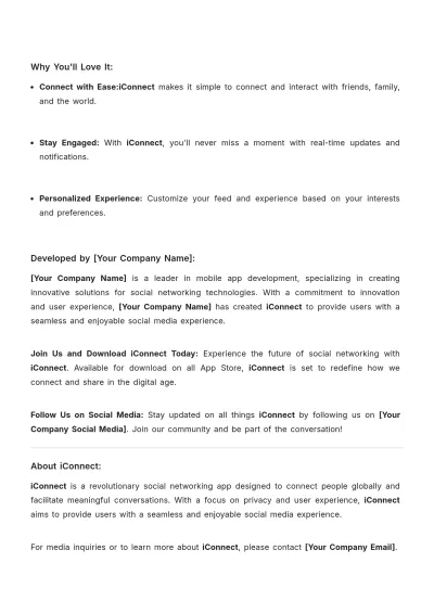 Free Social Media Press Release Outline Template to Edit Online