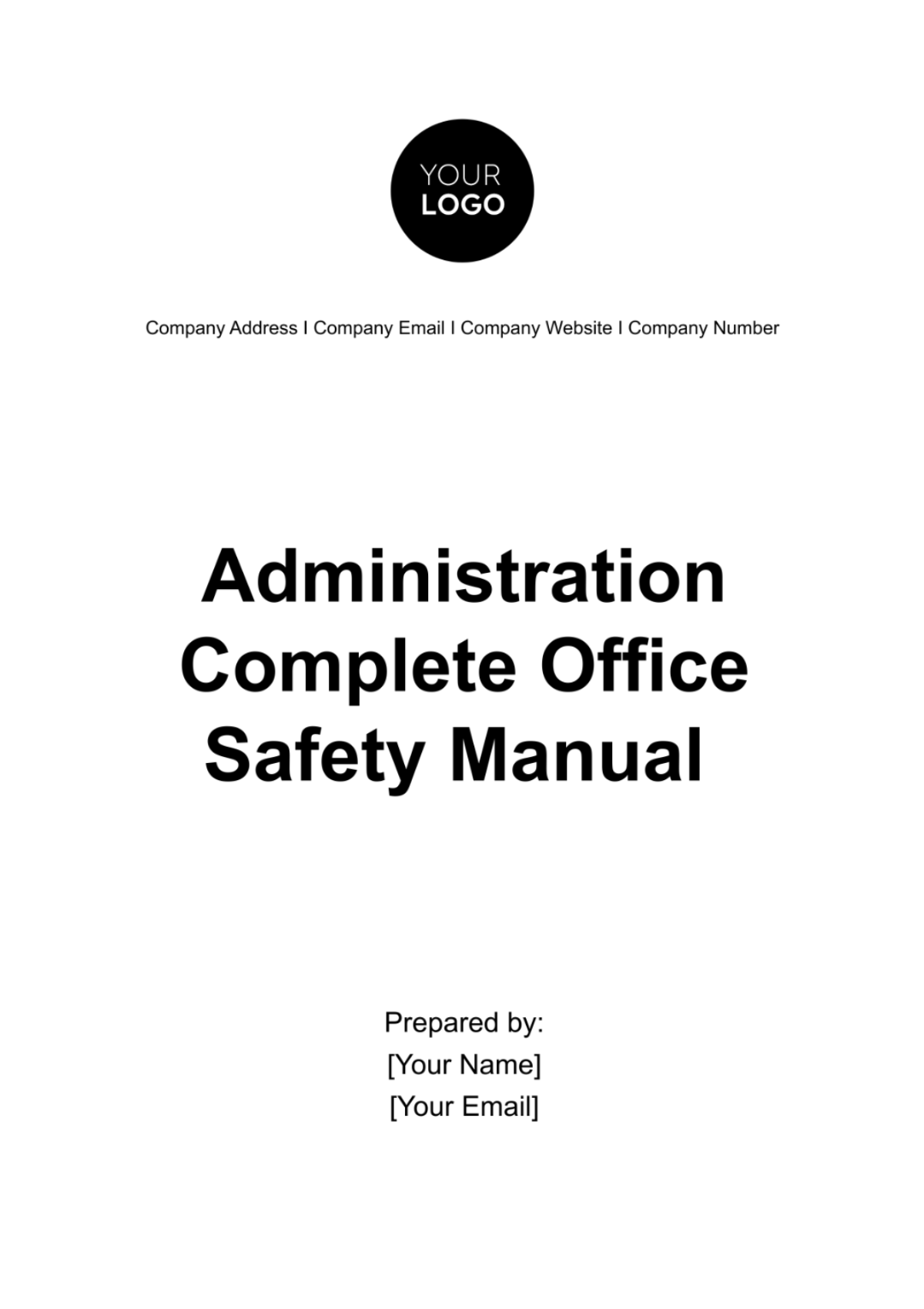 Administration Complete Office Safety Manual Template